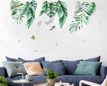Tropical Green Plant Palm Leaves Wall Decal
